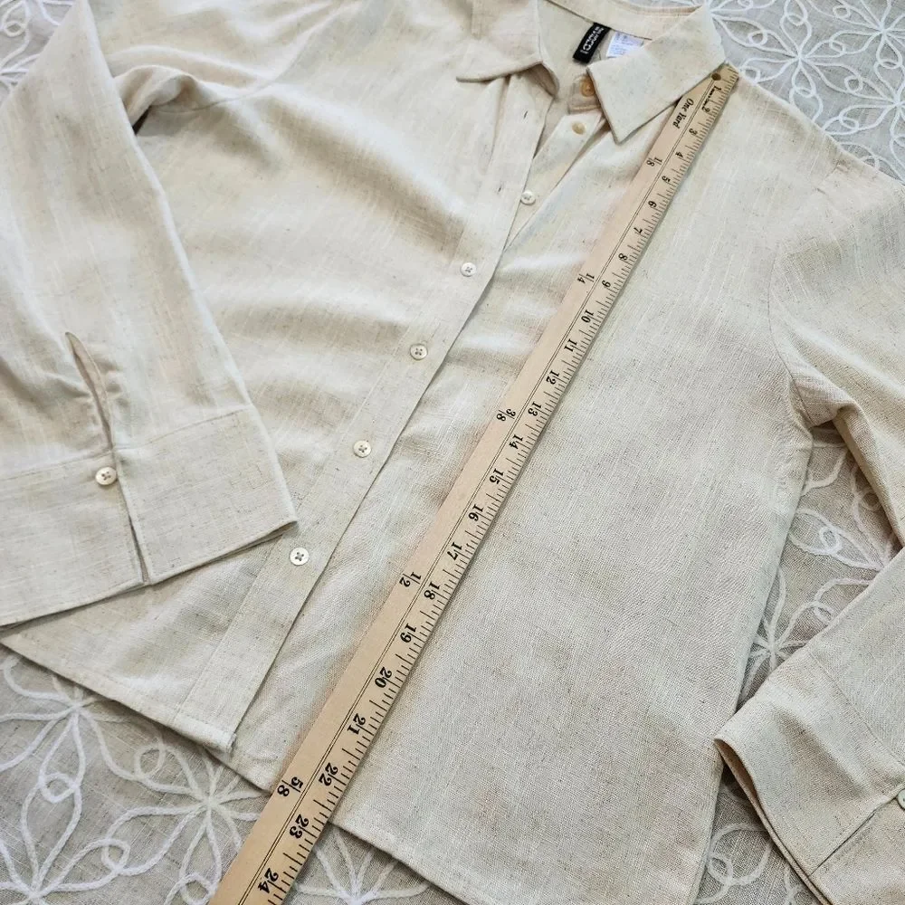 Divided H&M Linen Blend Shirt - Picture 11 of 12